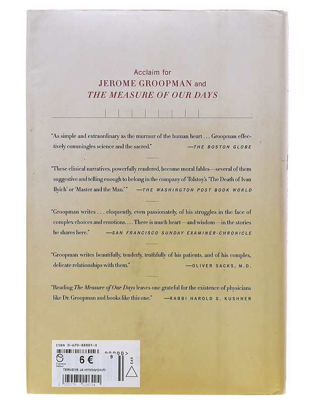 Second opinions ; stories of Intuition and Choice in the changing world of medicine - Jerome Groopman - Tietokirjat ja oppaat - 10105643553 - 1