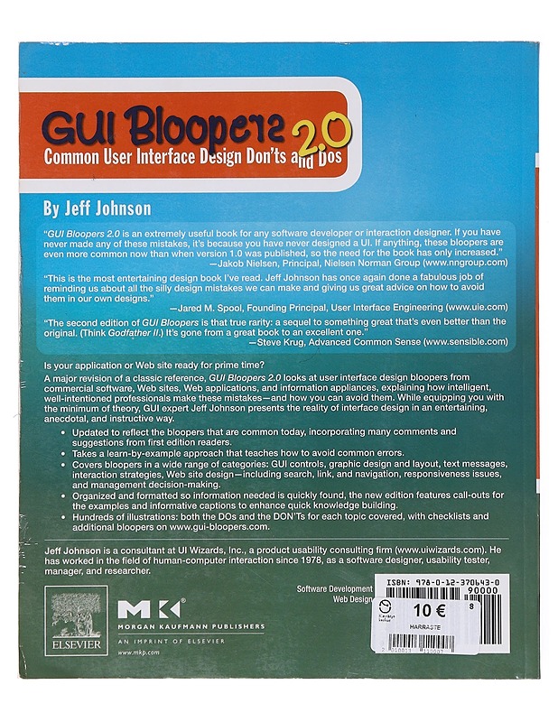 GUI Bloopers 2.0 - Johnson, Jeff - Tietokirjat ja oppaat - 10105643562 - 1