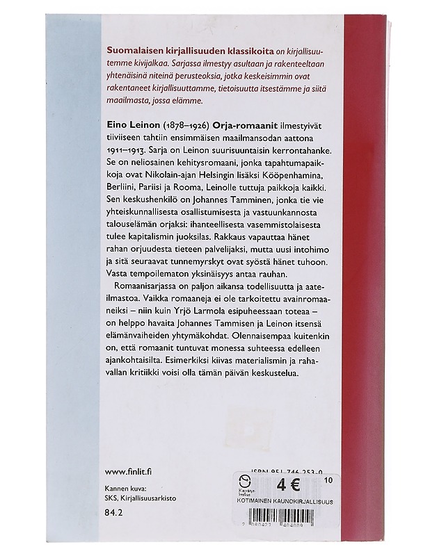 Orja-romaanit - Eino Leino - Romaanit ja novellit - 10105643600 - 1