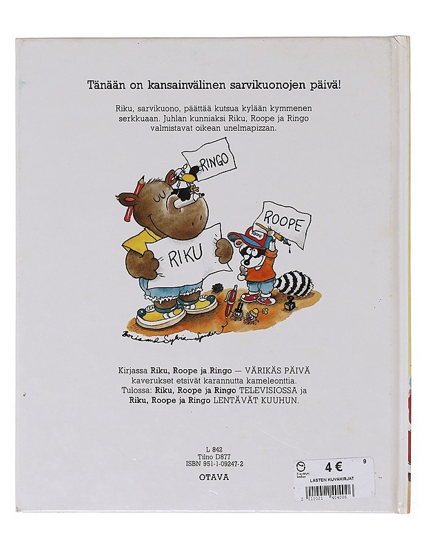 Riku, Roope ja Ringo / kolme kokkia - Kunnas, Mauri - Lastenkirjat - 10105643607 - 1