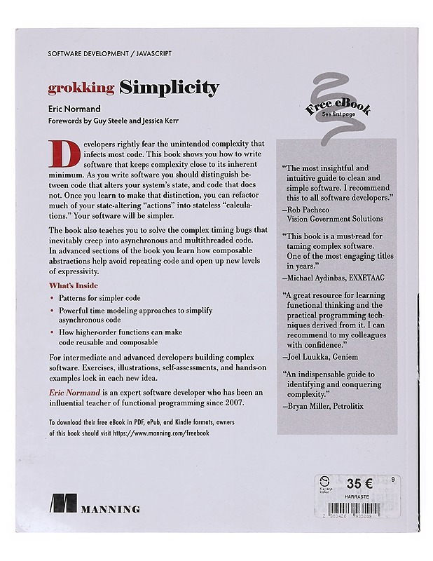 Simplicity - Eric Normand - Tietokirjat ja oppaat - 10105643622 - 1