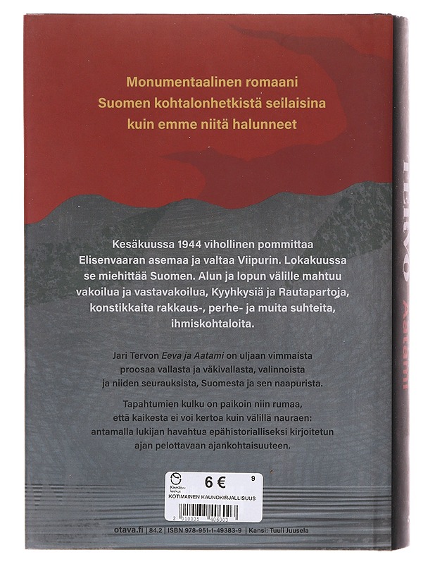 Eeva ja Aatami / epähistoriallinen romaani - Jari Tervo - Romaanit ja novellit - 10105643657 - 1