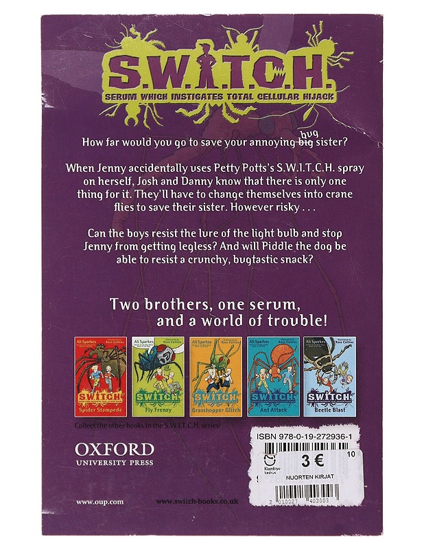 S.W.I.T.C.H: Crane Fly Crash - Ali Sparkes - Nuorten kirjat - 10105643698 - 1