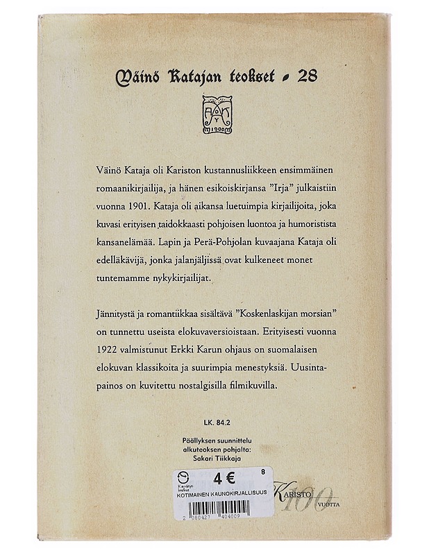 Koskenlaskijan morsian / romaani Perä-Pohjolasta - Väinö Kataja - Romaanit ja novellit - 10105643736 - 1