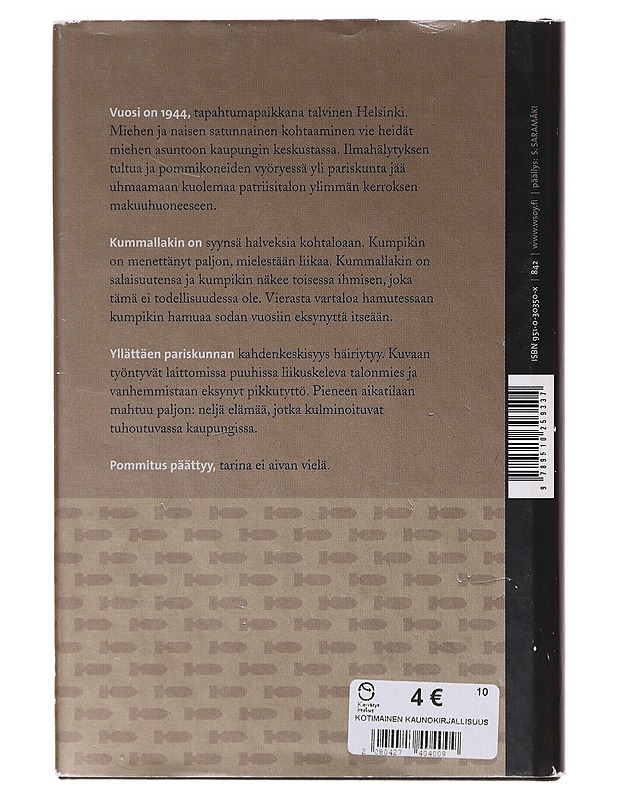 Yhdyntä / reunahuomautus sotahistoriaan - Asko Sahlberg - Romaanit ja novellit - 10105643753 - 1