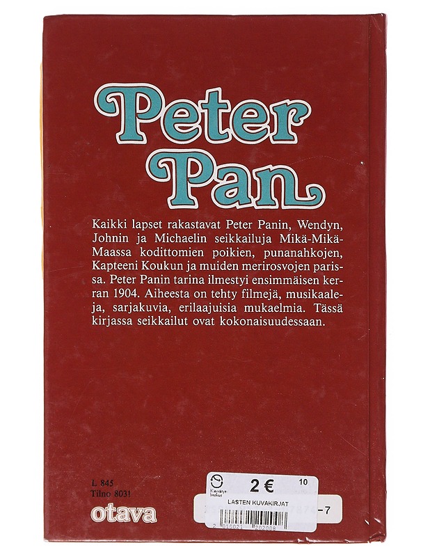 Peter Pan - J. M. Barrie - Lastenkirjat - 10105643757 - 1