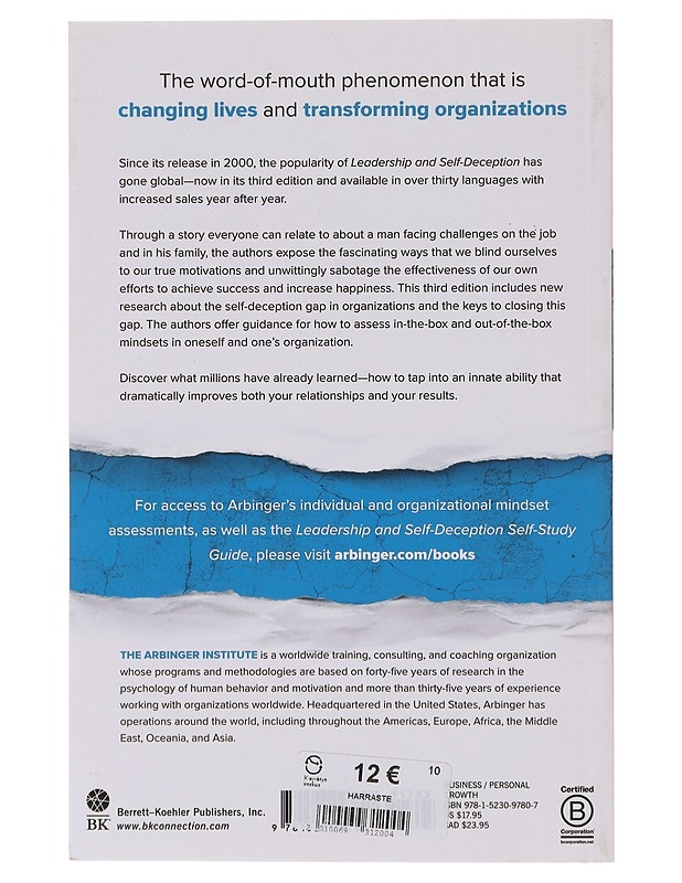 Leadership and self-deception - Arbinger Institute - Tietokirjat ja oppaat - 10105643756 - 1