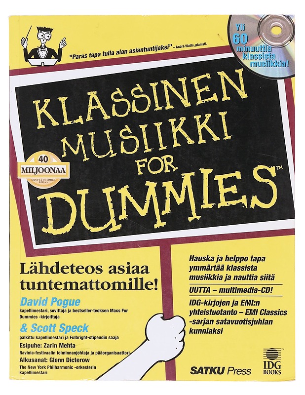 Klassinen musiikki for dummies - Pogue, David - Tietokirjat ja oppaat - 10105643821 - 0