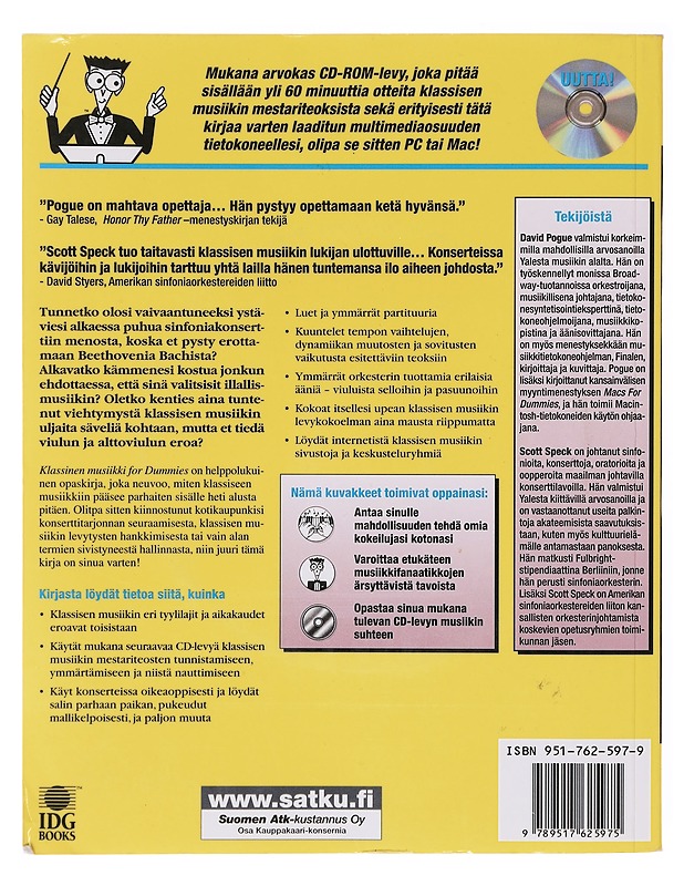 Klassinen musiikki for dummies - Pogue, David - Tietokirjat ja oppaat - 10105643821 - 1