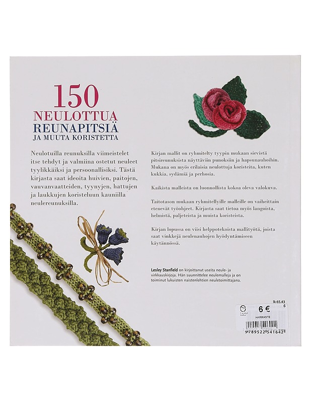 150 neulottua reunapitsiä ja muuta koristetta - Stanfield, Lesley - Tietokirjat ja oppaat - 10105644052 - 1