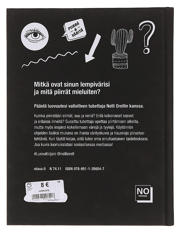 Luova kirjani : piirrä & väritä - Nelli Orell - Harrastekirjat - 10105644056 - 1