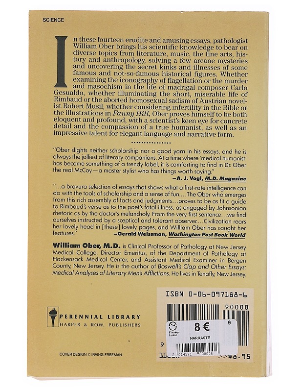 Bottoms Up! A Pathologist's Essays on Medicine and the Humanities - William B. Ober  - Tietokirjat - 10105644207 - 1