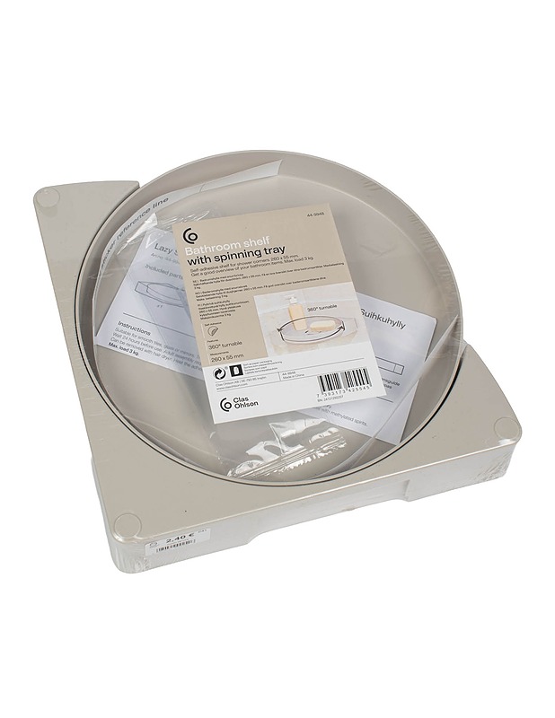 CLAS OHLSON pyörivä suihkuhylly, 260x55 mm - Rakennustarvikkeet - 10105644269 - 0