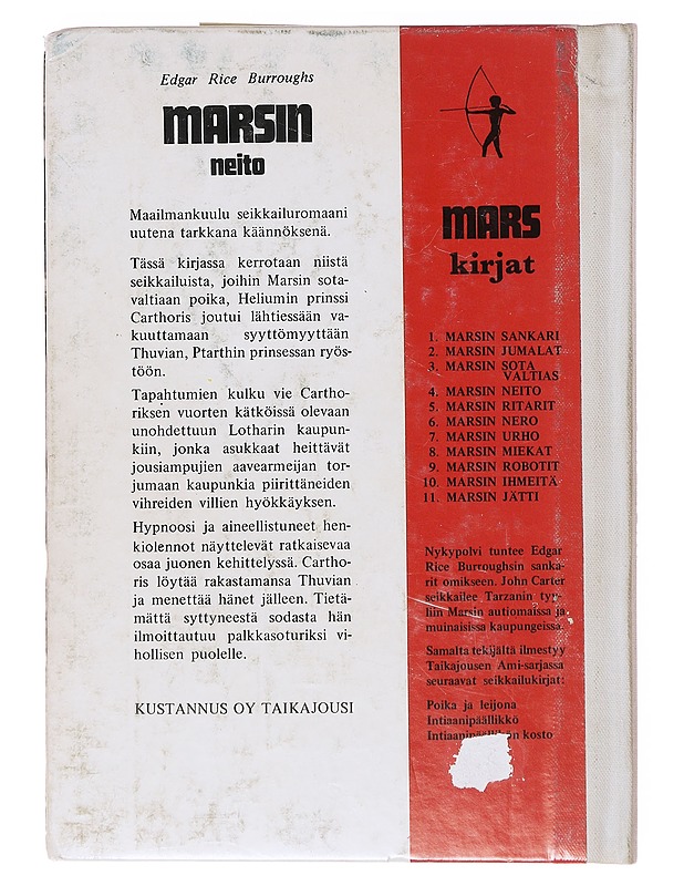 Marsin neito - Edgar Rice Burroughs - Romaanit ja novellit - 10105644447 - 1