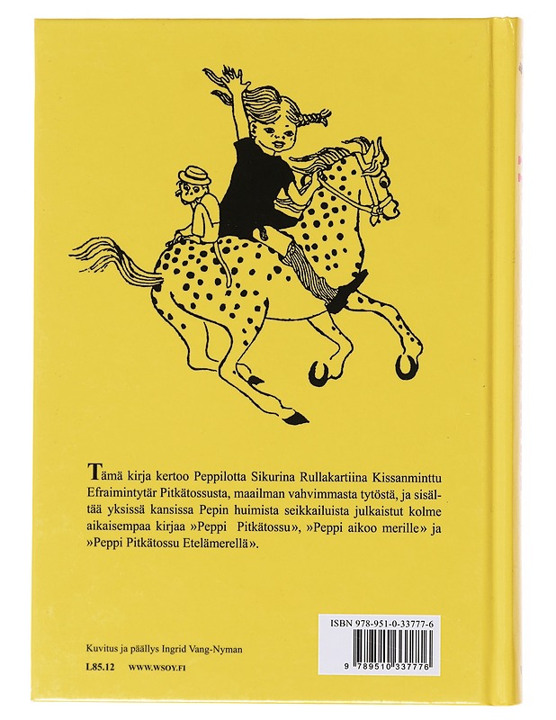 Peppi Pitkätossun tarina - Lindgren, Astrid - Lastenkirjat - 10105644446 - 1