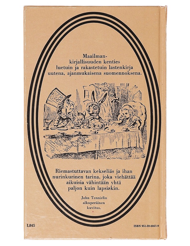 Liisan seikkailut ihmemaassa - Carroll, Lewis - Lastenkirjat - 10105644466 - 1