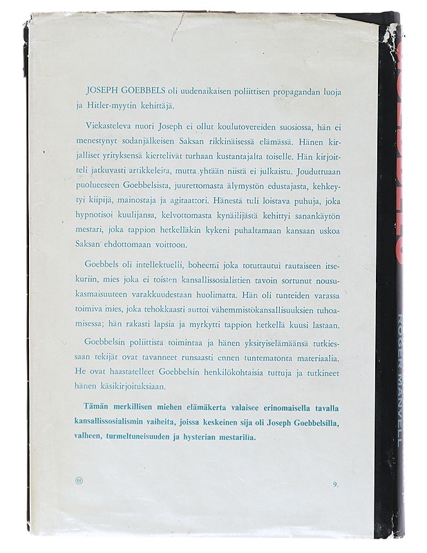 Goebbels: Hitlerin mainosmies - Heinrich Fraenkel ja Roger Manvell - Tietokirjat ja oppaat - 10105644481 - 1