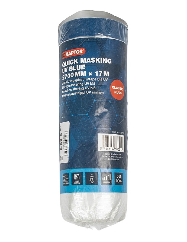 RAPTOR Quick Masking UV Blue -pikasuojausteippi - Rakennustarvikkeet - 10105644493 - 0
