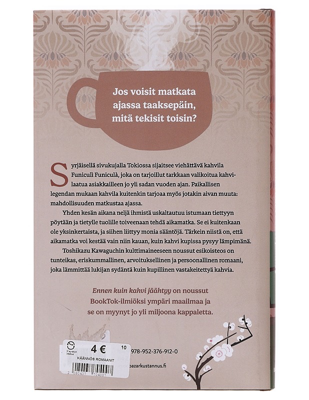 Ennen kuin kahvi jäähtyy - Kawaguchi, Toshikazu - Romaanit ja novellit - 10105644518 - 1