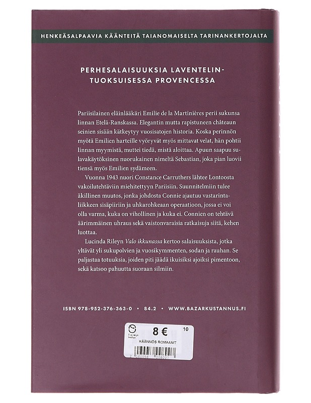 Valo ikkunassa - Riley, Lucinda - Romaanit ja novellit - 10105644531 - 1