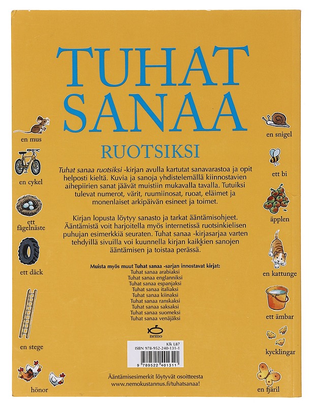 Tuhat sanaa : Ruotsiksi - Amery, Heather - Lastenkirjat - 10105644564 - 1