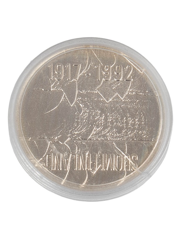 100 MK - Suomen itsenäisyyden 75-vuotis juhlaraha vuodelta 1992 - Korut - 10105644595 - 0