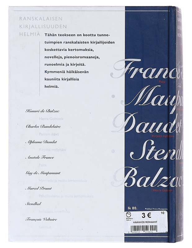 Ranskalaisen kirjallisuuden helmiä - Balzac, Honoré de - Romaanit ja novellit - 10105644665 - 1