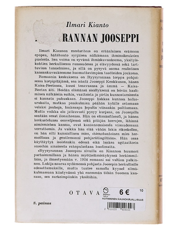 Ryysyrannan Jooseppi - Ilmari Kianto - Romaanit ja novellit - 10105644673 - 1