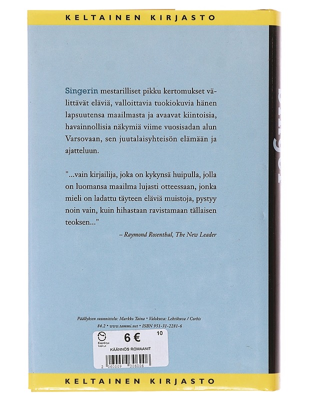 Isäni seurakuntaa - Singer, Isaac Bashevis - Romaanit ja novellit - 10105644712 - 1