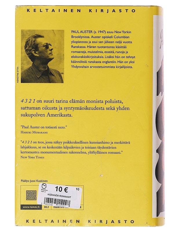 4 3 2 1 - Auster, Paul - Romaanit ja novellit - 10105644721 - 1