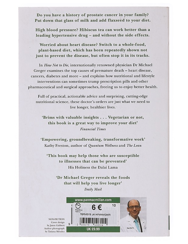 How not to die : discover the foods scientifically proven to prevent and reverse disease - Greger, Michael - Tietokirjat ja oppaat - 10105644727 - 1