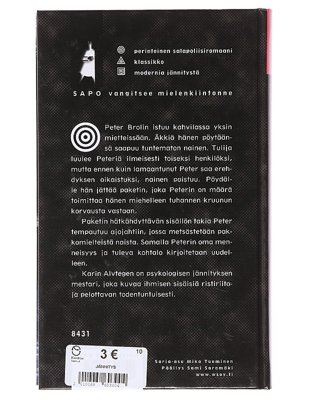 Syyllisyys - Alvtegen, Karin - Jännitys ja dekkarit - 10105644742 - 1