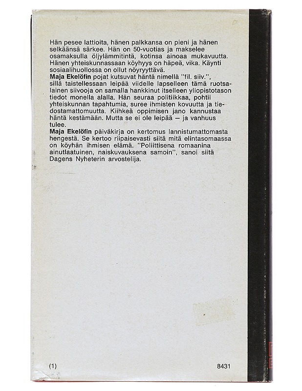 Siivoojan raportti - Maja Ekelöf - Romaanit ja novellit - 10105644832 - 1