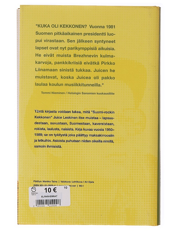 Siinäpä tärkeimmät / Edellinen osa, E. CH - Leskinen Juice - Elämäkerrat ja muistelmat - 10105644949 - 1