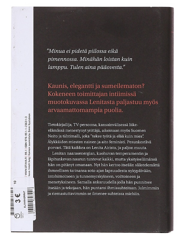 Lähikuvassa Lenita Airisto - Juha Numminen - Elämäkerrat ja muistelmat - 10105645050 - 1
