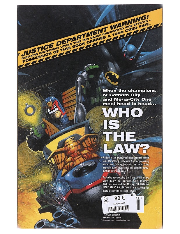 The Batman Judge Dredd collection - Sarjakuvat - 10105645190 - 1