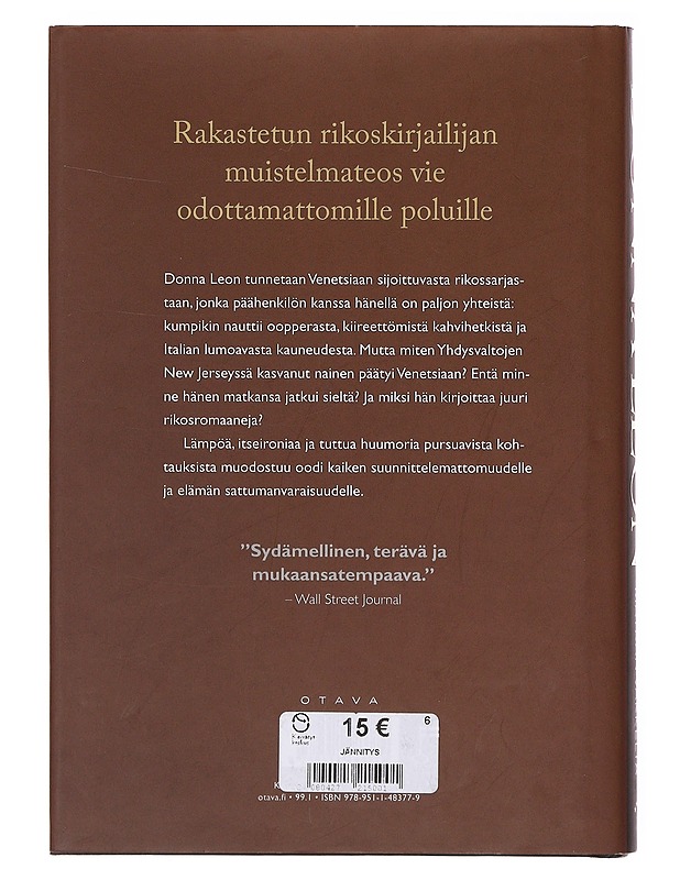 Muistoja matkan varrelta - Leon, Donna - Elämäkerrat ja muistelmat - 10105645334 - 1