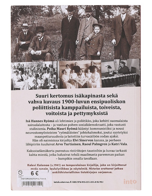 Historian erottamat - Kalevi Kalemaa - Historiakirjat - 10105645339 - 1