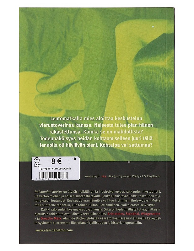 Rakkauden koetus ; esseeromaani - De Botton, Alain - Romaanit ja novellit - 10105645388 - 1