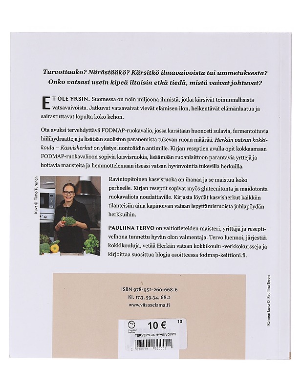 Herkän vatsan kokkikoulu, kasvisherkut - Pauliina Tervo - Tietokirjat ja oppaat - 10105645473 - 1