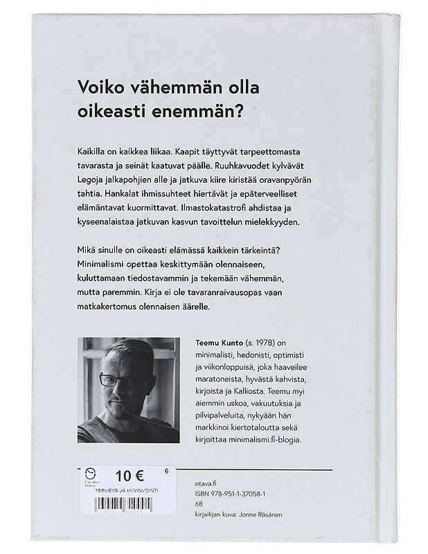 Minimalismi - Teemu Kunto - Tietokirjat ja oppaat - 10105645596 - 1