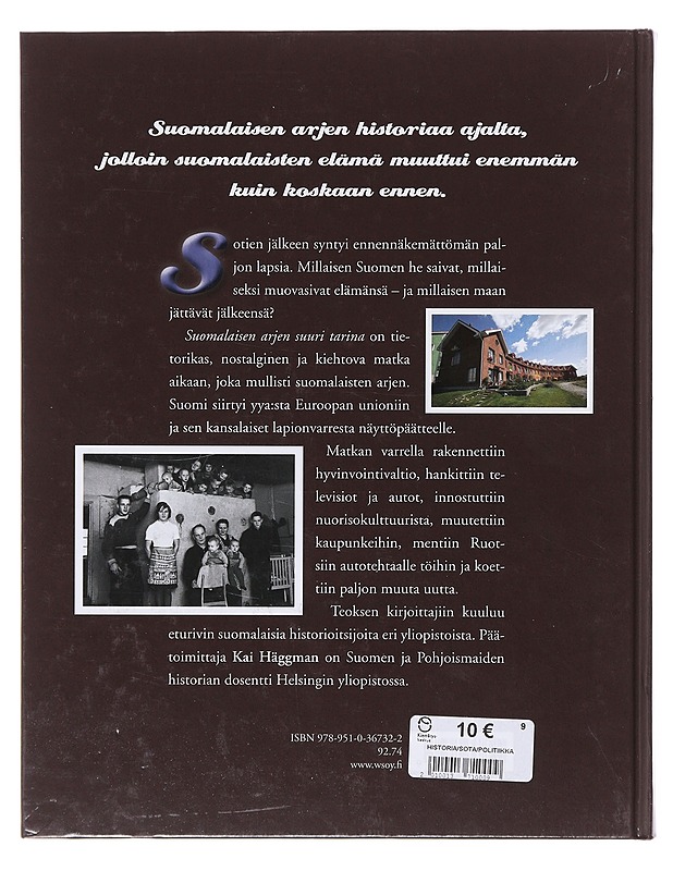 Suomalaisen arjen suuri tarina - Anttila, Anu-Hanna - Historiakirjat - 10105645626 - 1