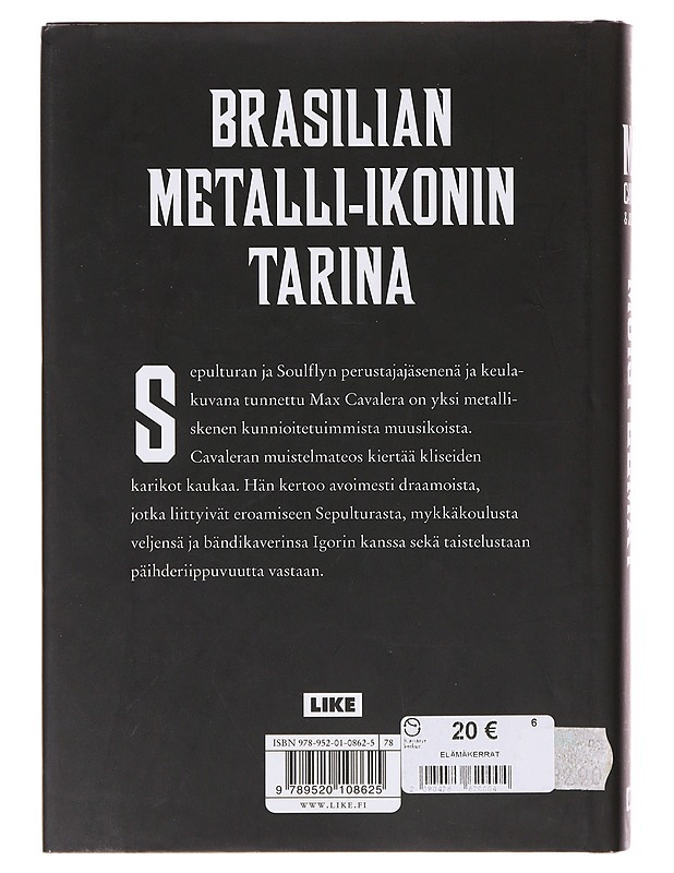 Muistelmat - Cavalera, Max - Elämäkerrat ja muistelmat - 10105645663 - 1