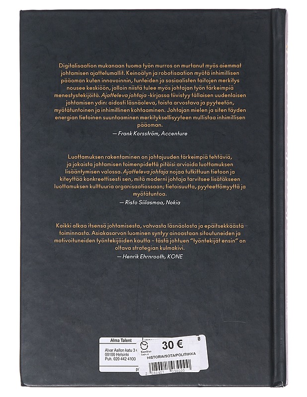Ajatteleva johtaja - Hougaard, Rasmus - Tietokirjat ja oppaat - 10105645687 - 1