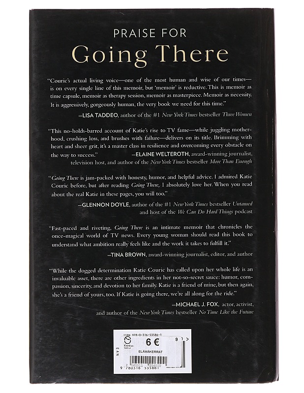 Going there - Katie Couric - Elämäkerrat ja muistelmat - 10105645702 - 1