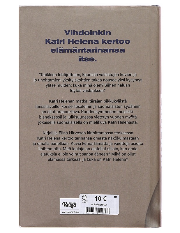 Katri Helena : laulaja - Hirvonen, Elina - Elämäkerrat ja muistelmat - 10105645718 - 1