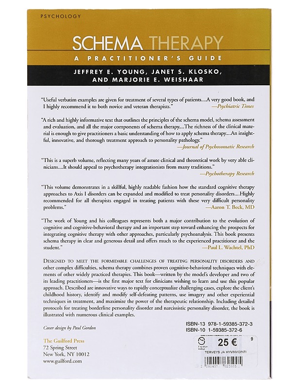   Schema Therapy Schema Therapy - Jeffrey E. Young - Tietokirjat ja oppaat - 10105645746 - 1