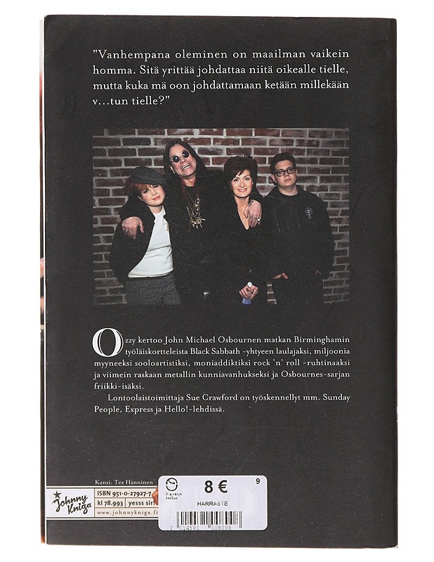 Ozzy - Crawford, Sue - Elämäkerrat ja muistelmat - 10105645838 - 1