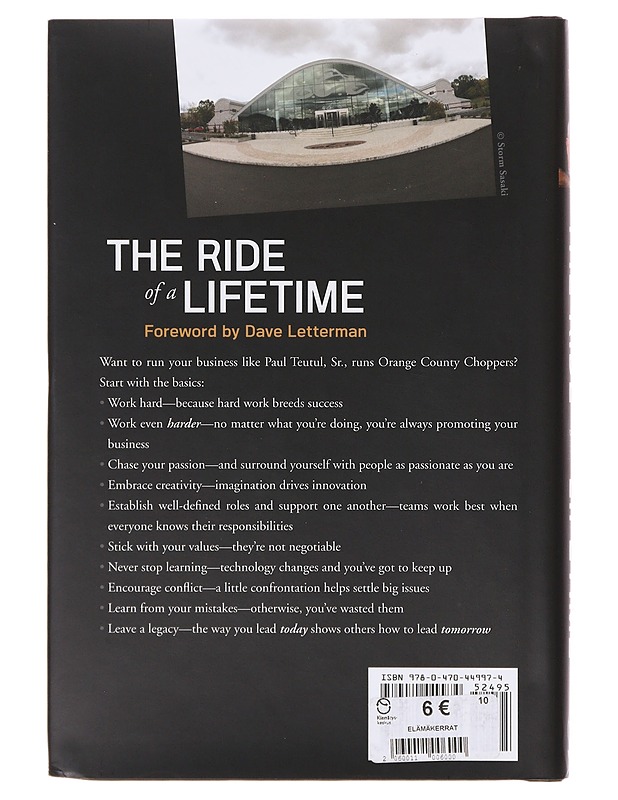 The ride of a lifetime  - Teutul, Paul, Sr - Elämäkerrat ja muistelmat - 10105645853 - 1