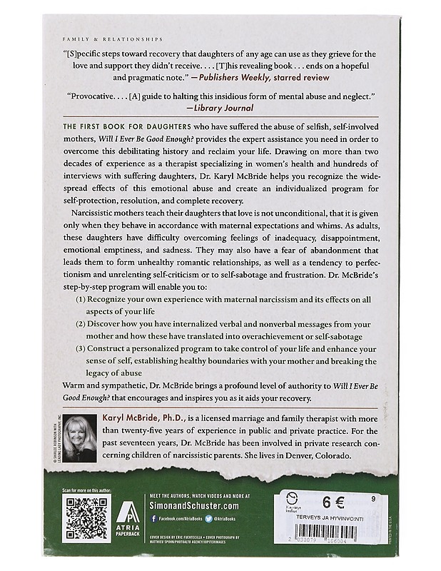 Will I Ever Be Good Enough? - McBride, Karyl - Tietokirjat ja oppaat - 10105645913 - 1